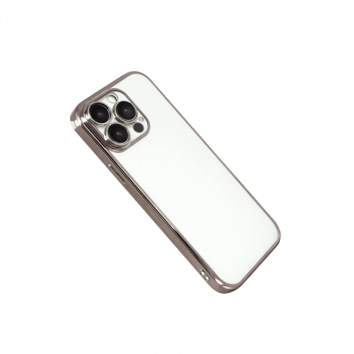 Apple İphone 15 Pro Max Razer Lensli Silikon - Titan Gri