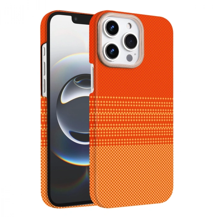 Apple İphone 15 Pro Max Vega Magsafe Kapak - Turuncu