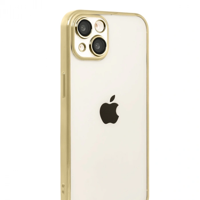 Apple İphone 15 Razer Lensli Silikon - Gold