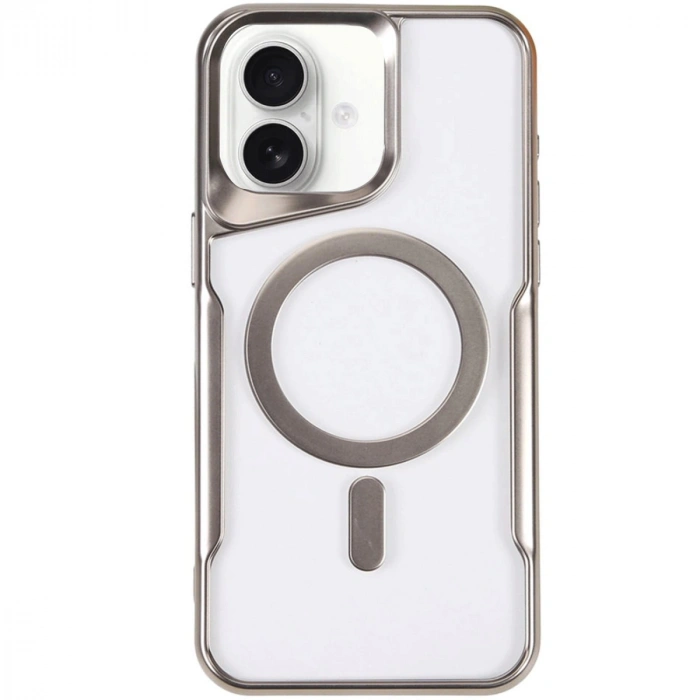 Apple İphone 16 Kılıf Boyi Magsafe Silikon Kapak - Gümüş