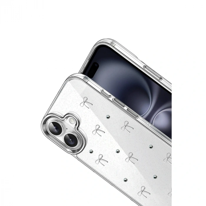 Apple İphone 16 Plus Fiyonk Desenli Kapak - Desen 5