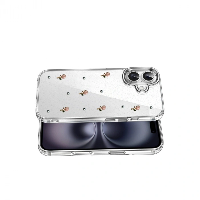 Apple İphone 16 Plus Fiyonk Desenli Kapak - Desen 6