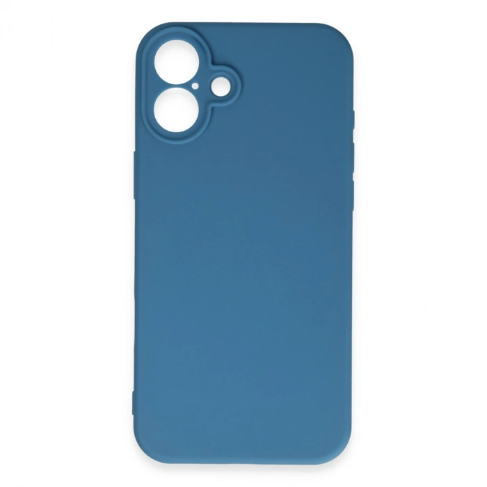 Apple İphone 16 Plus Kılıf First Silikon - Mavi