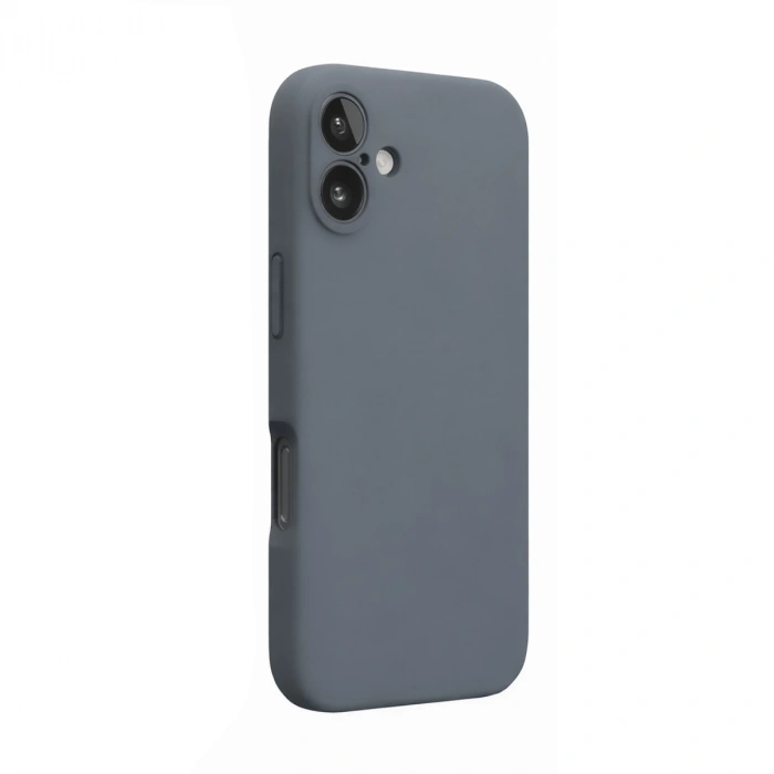 Apple İphone 16 Plus Kılıf Nano İçi Kadife Silikon - Gri