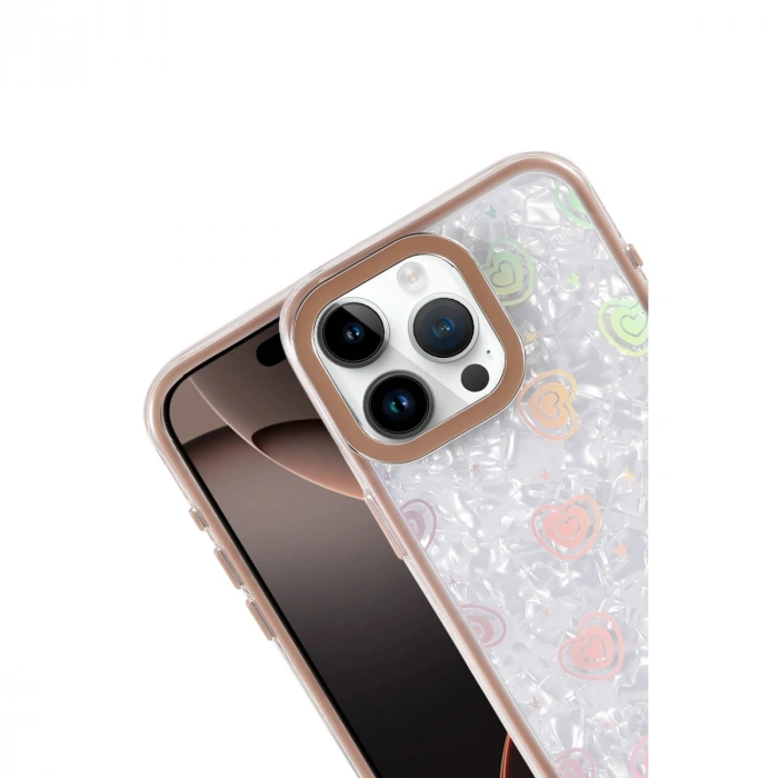 Apple İphone 16 Pro Lumi Desenli Kapak - Çöl Titanyum