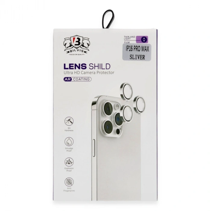Apple İphone 16 Pro Max Bilvis Titan Kamera Lens - Titan Gri
