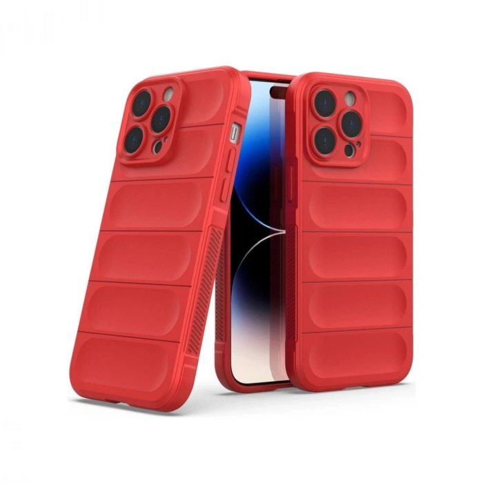 Apple İphone 16 Pro Max Kılıf Optimum Silikon - Kırmızı