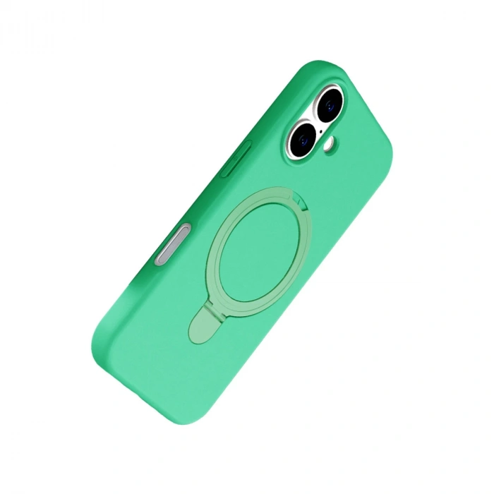 Apple İphone 16 Regal Magsafe Standlı Kapak - Yeşil