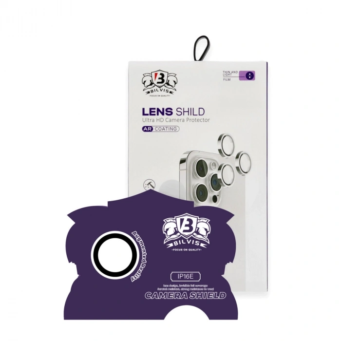 Apple İphone 16e Bilvis Titan Kamera Lens - Beyaz