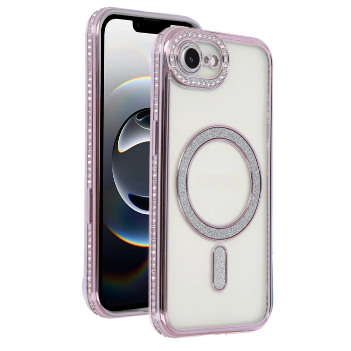 Apple İphone 16e Joke Simli Magneticsafe Kılıf - Pembe