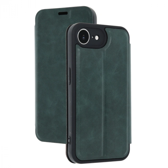 Apple İphone 16e Kılıf Flip Cover - Koyu Yeşil