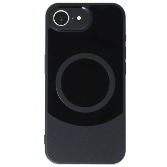 Apple İphone 16e Kılıf Maya Karbon Kapak - Siyah