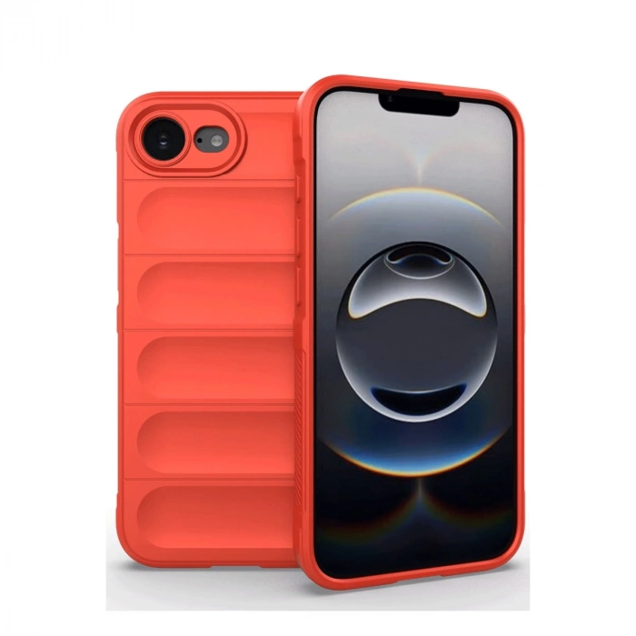 Apple İphone 16e Kılıf Optimum Silikon - Kırmızı