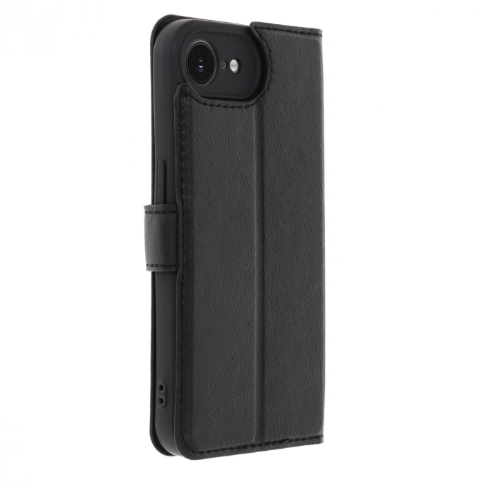 Apple İphone 16e Kılıf Trend S Plus Kapaklı Kılıf - Siyah