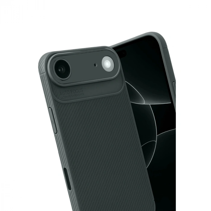 Apple İphone 17 Air Auto Focus Karbon Kapak - Koyu Yeşil
