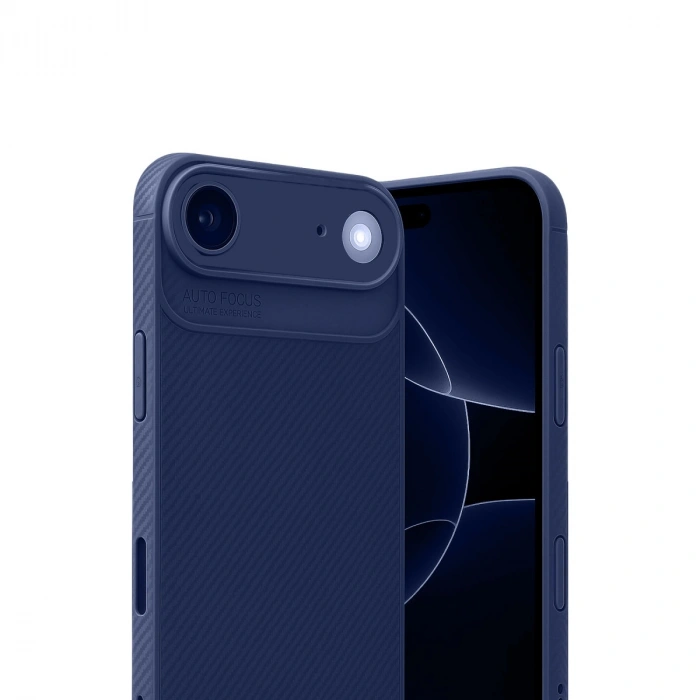 Apple İphone 17 Air Auto Focus Karbon Kapak - Lacivert