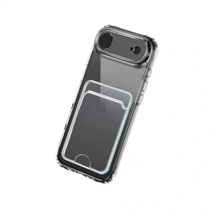 Apple İphone 17 Air Kart Şeffaf Silikon - Şeffaf