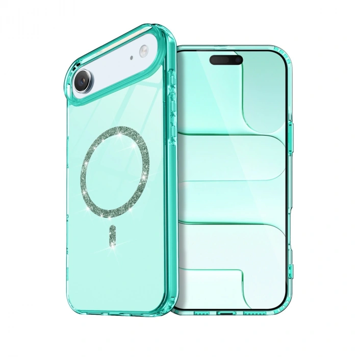 Apple İphone 17 Air Live Diamond Magsafe Kapak - Yeşil