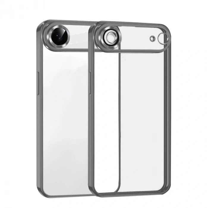 Apple İphone 17 Air Razer Lensli Silikon - Titan Gri