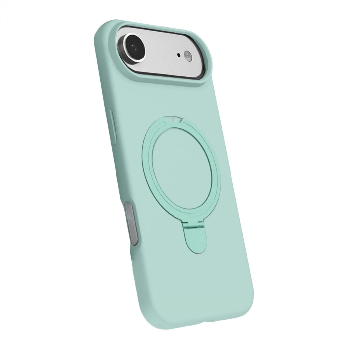 Apple İphone 17 Air Regal Magsafe Standlı Kapak - Su Yeşili
