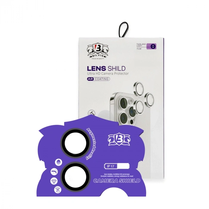 Apple İphone 17 Bilvis Titan Kamera Lens - Siyah