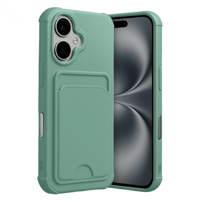 Apple İphone 17 Kelvin Kartvizitli Silikon - Açık Yeşil