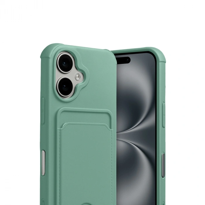 Apple İphone 17 Kelvin Kartvizitli Silikon - Açık Yeşil