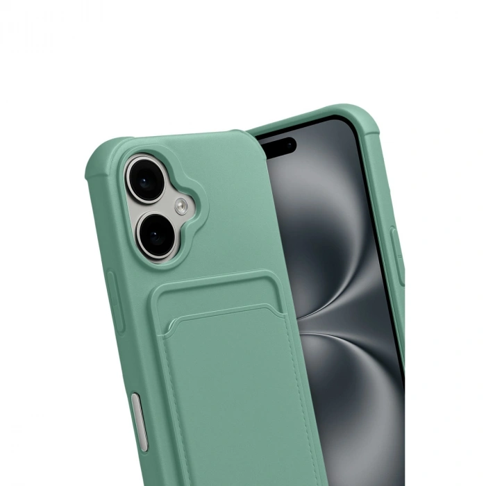 Apple İphone 17 Kelvin Kartvizitli Silikon - Açık Yeşil