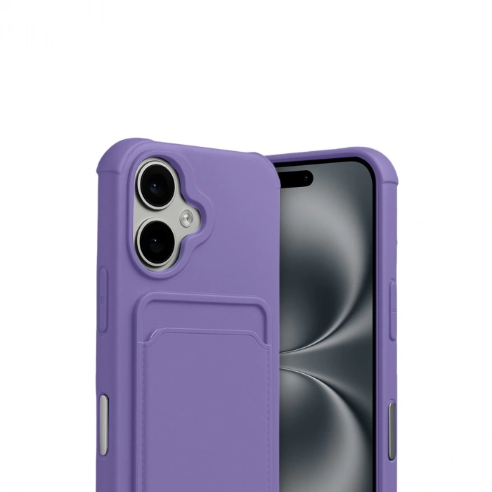 Apple İphone 17 Kelvin Kartvizitli Silikon - Lila
