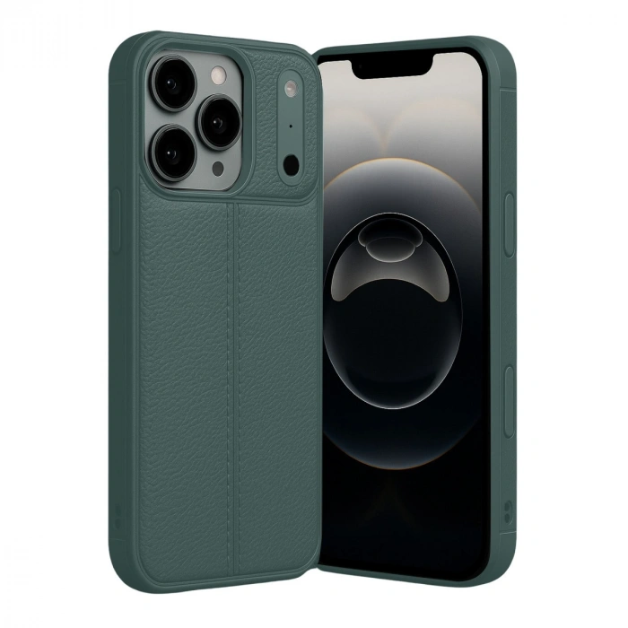 Apple İphone 17 Pro Auto Focus Kapak - Koyu Yeşil