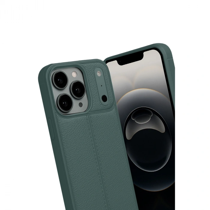 Apple İphone 17 Pro Max Auto Focus Kapak - Koyu Yeşil