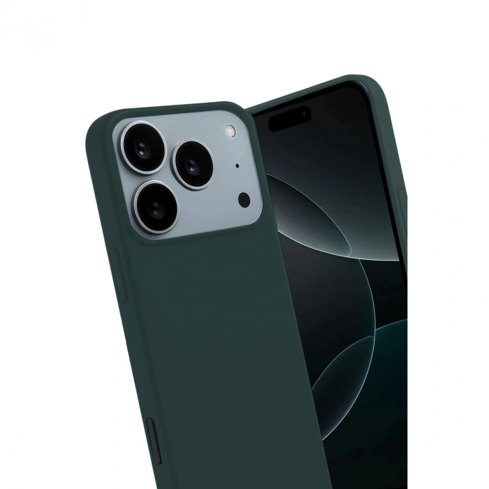 Apple İphone 17 Pro Max First Silikon - Koyu Yeşil