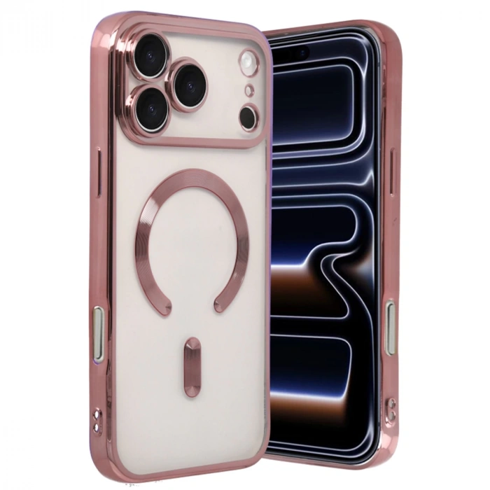 Apple İphone 17 Pro Max Kross Magneticsafe Kapak - Rose