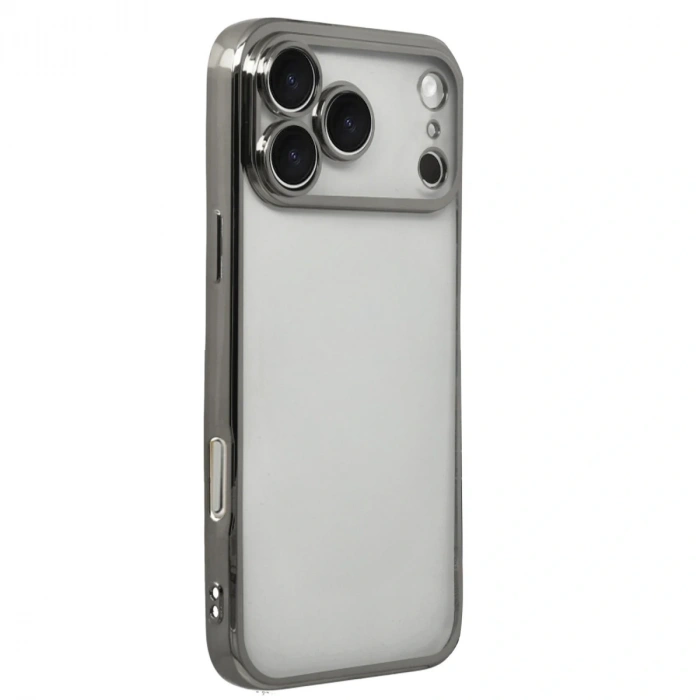 Apple İphone 17 Pro Max Razer Lensli Silikon - Titan Gri