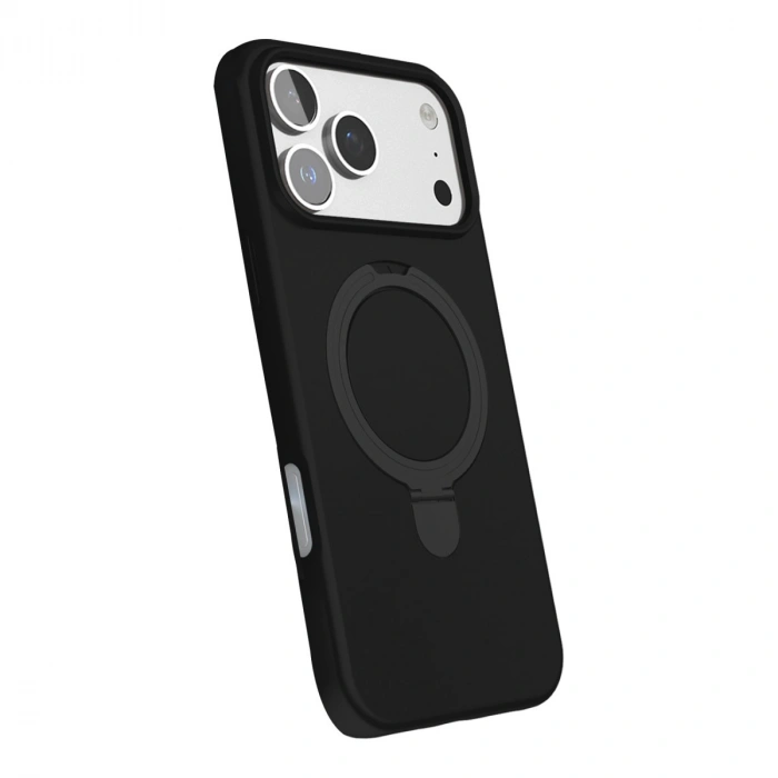 Apple İphone 17 Pro Max Regal Magsafe Standlı Kapak - Siyah