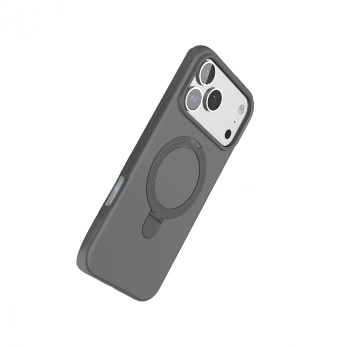 Apple İphone 17 Pro Max Regal Magsafe Standlı Kapak - Titan Gri