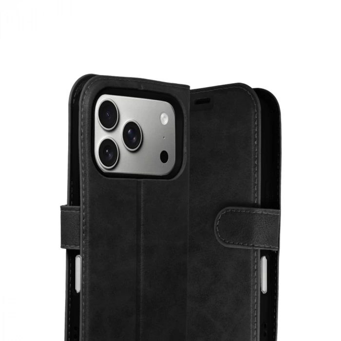 Apple İphone 17 Pro Max Trend S Plus Kapaklı Kılıf - Siyah