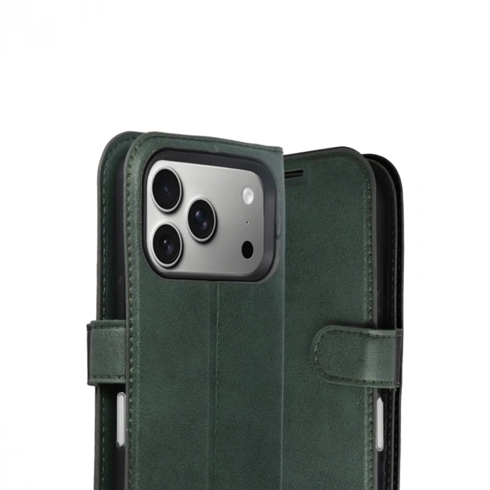 Apple İphone 17 Pro Max Trend S Plus Kapaklı Kılıf - Yeşil