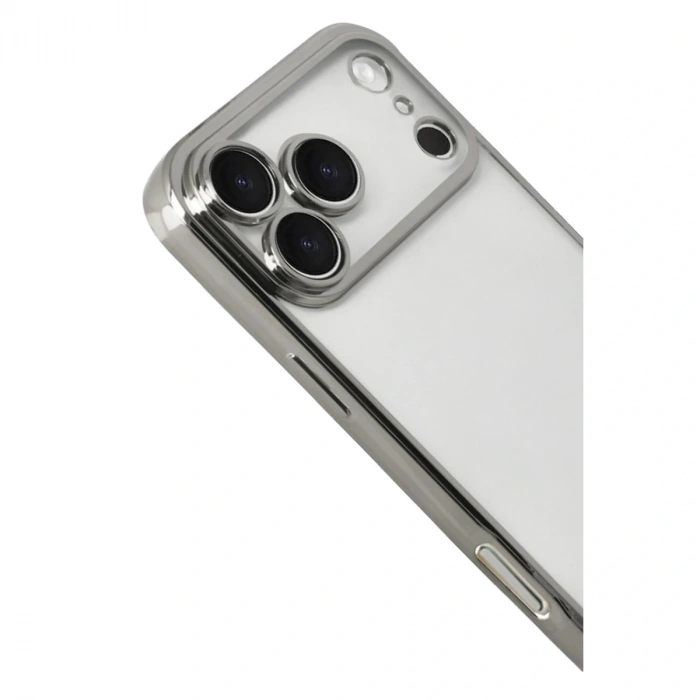 Apple İphone 17 Pro Razer Lensli Silikon - Gümüş