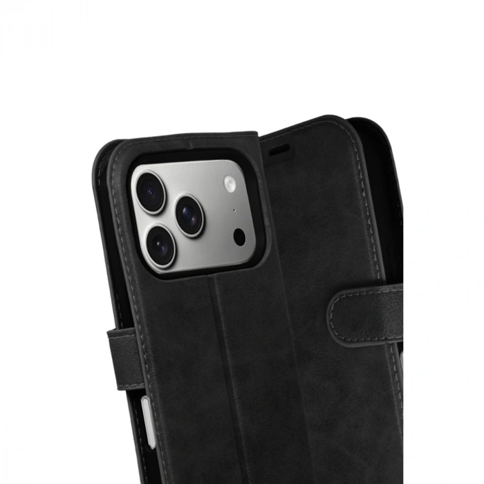 Apple İphone 17 Pro Trend S Plus Kapaklı Kılıf - Siyah