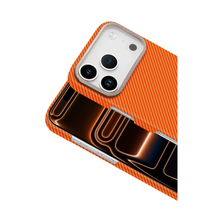 Apple İphone 17 Pro Vega Magsafe Kapak - Turuncu