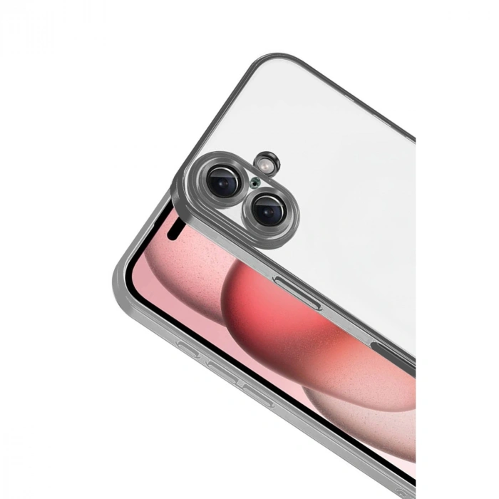 Apple İphone 17 Razer Lensli Silikon - Titan Gri
