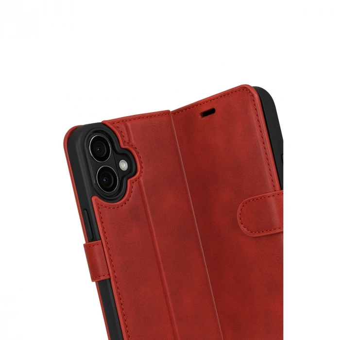 Apple İphone 17 Trend S Plus Kapaklı Kılıf - Kırmızı