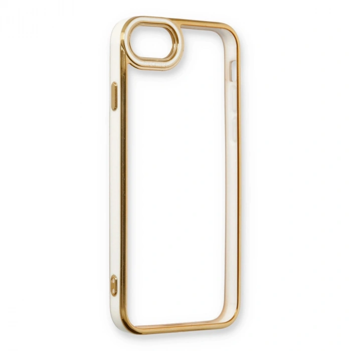 Apple İphone 6 Kılıf Liva Lens Silikon - Beyaz