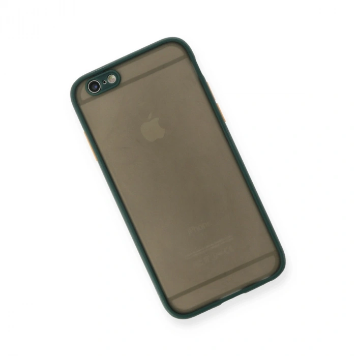 Apple İphone 6 Kılıf Montreal Silikon Kapak - Yeşil