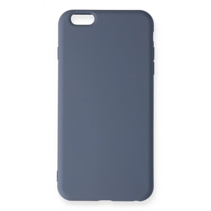 Apple İphone 6 Plus Kılıf Nano İçi Kadife Silikon - Gri
