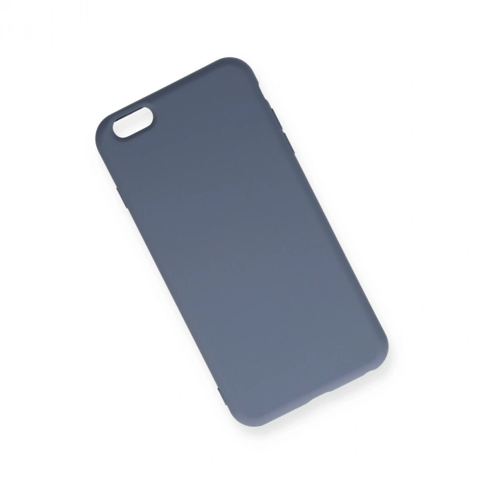 Apple İphone 6 Plus Kılıf Nano İçi Kadife Silikon - Gri