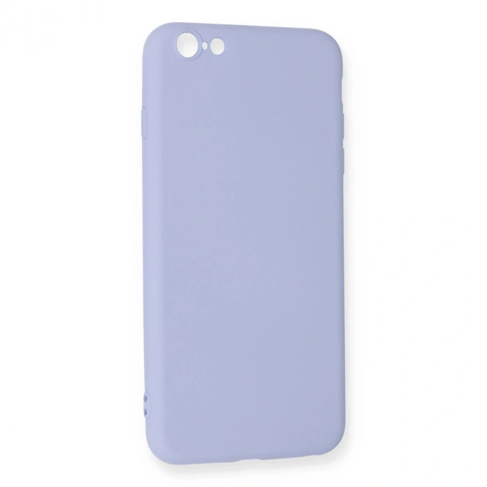 Apple İphone 6 Plus Kılıf Nano İçi Kadife Silikon - Lila