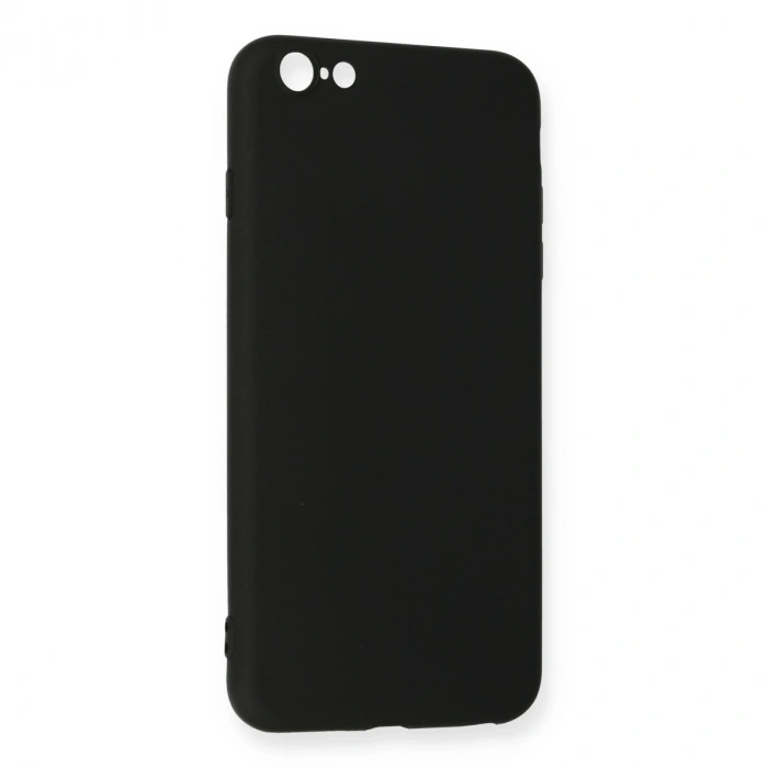 Apple İphone 6 Plus Kılıf Nano İçi Kadife Silikon - Siyah