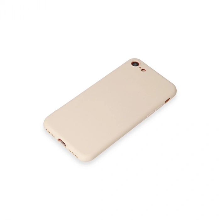 Apple İphone 7 Kılıf First Silikon - Krem